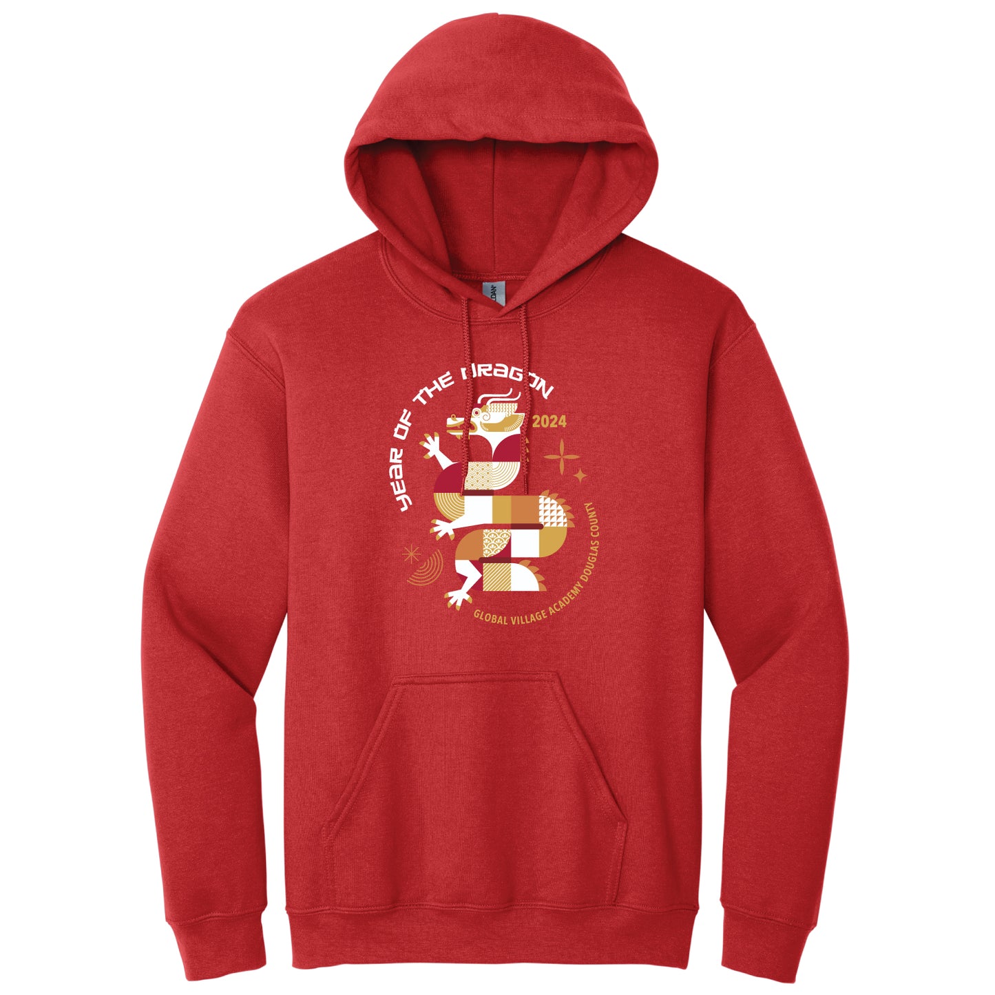 Year of the Dragon Adult Hooded Sweatshirt (18500)