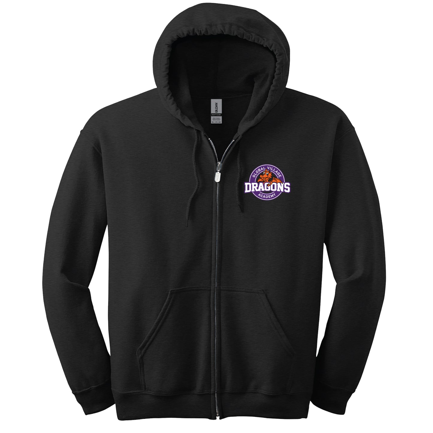 GVA Douglas Dragons Adult Zip-Up Hooded Sweatshirt (18600)