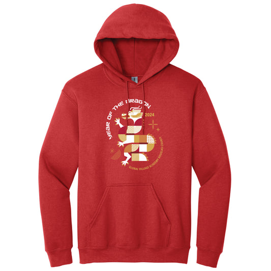 Year of the Dragon Adult Hooded Sweatshirt (18500)